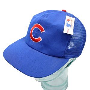 Chicago Cubs ANNCO OTTO MLB Vtg Snapback Baseball Mesh Trucker Hat Cap With Tag